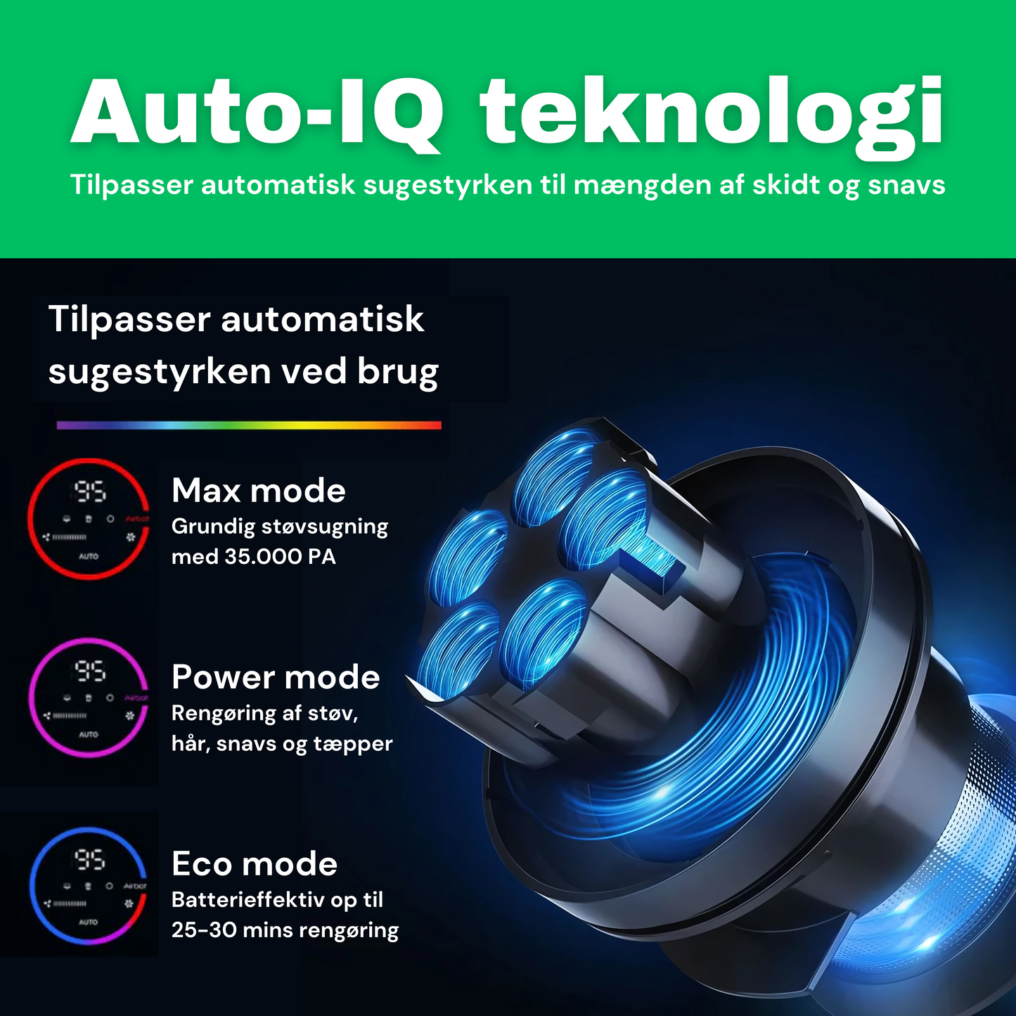 CleanFriend Absolute™ – Ledningsfri Støvsuger