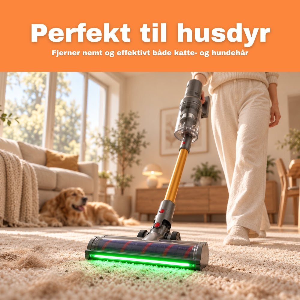 Absolute™ fjerner hundehår fra tæppet