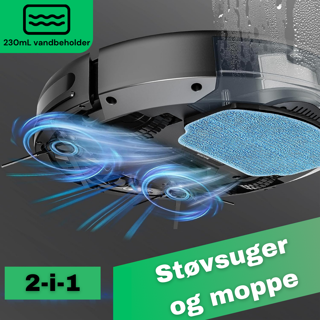 CleanFriend™ robotstøvsuger og gulvmoppe