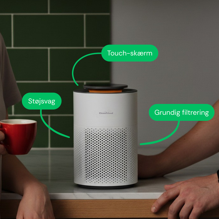 bedste luftrenser fra cleanfriend bedst i test