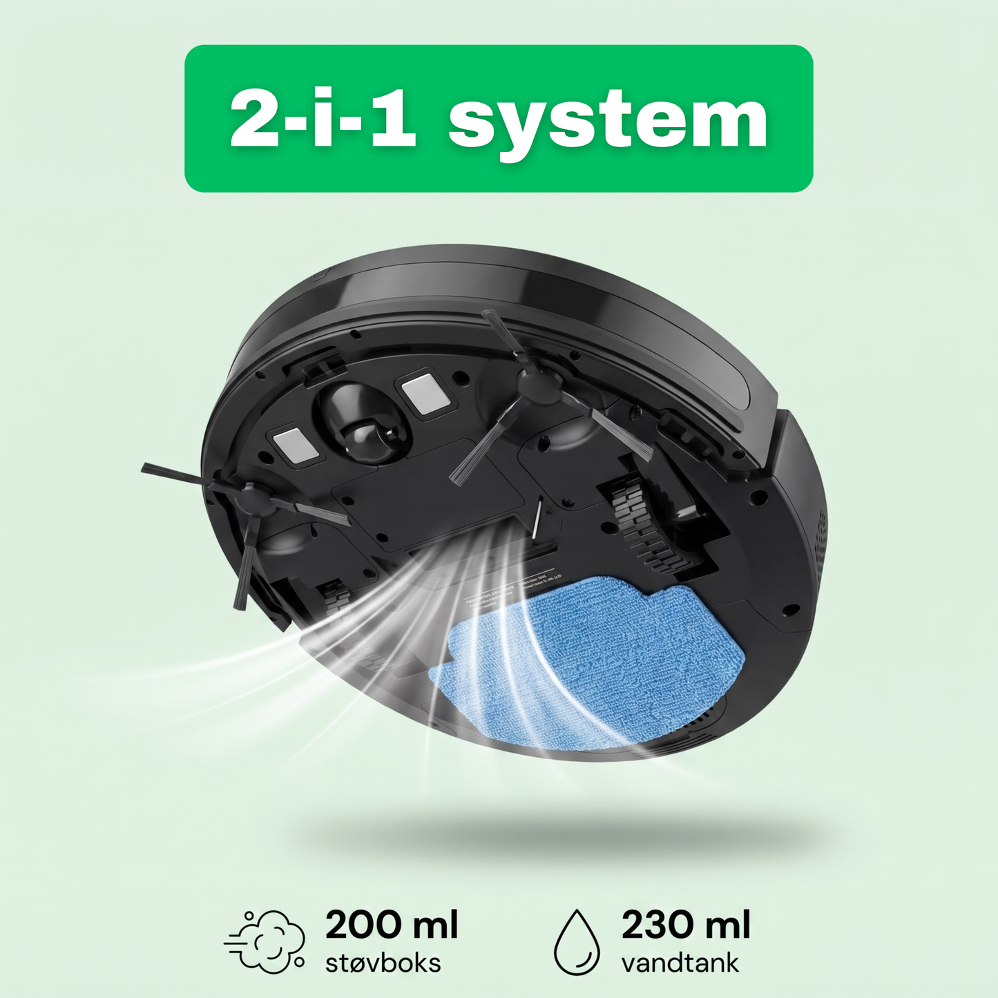 CleanFriend™ robotstøvsuger – med tilbehør
