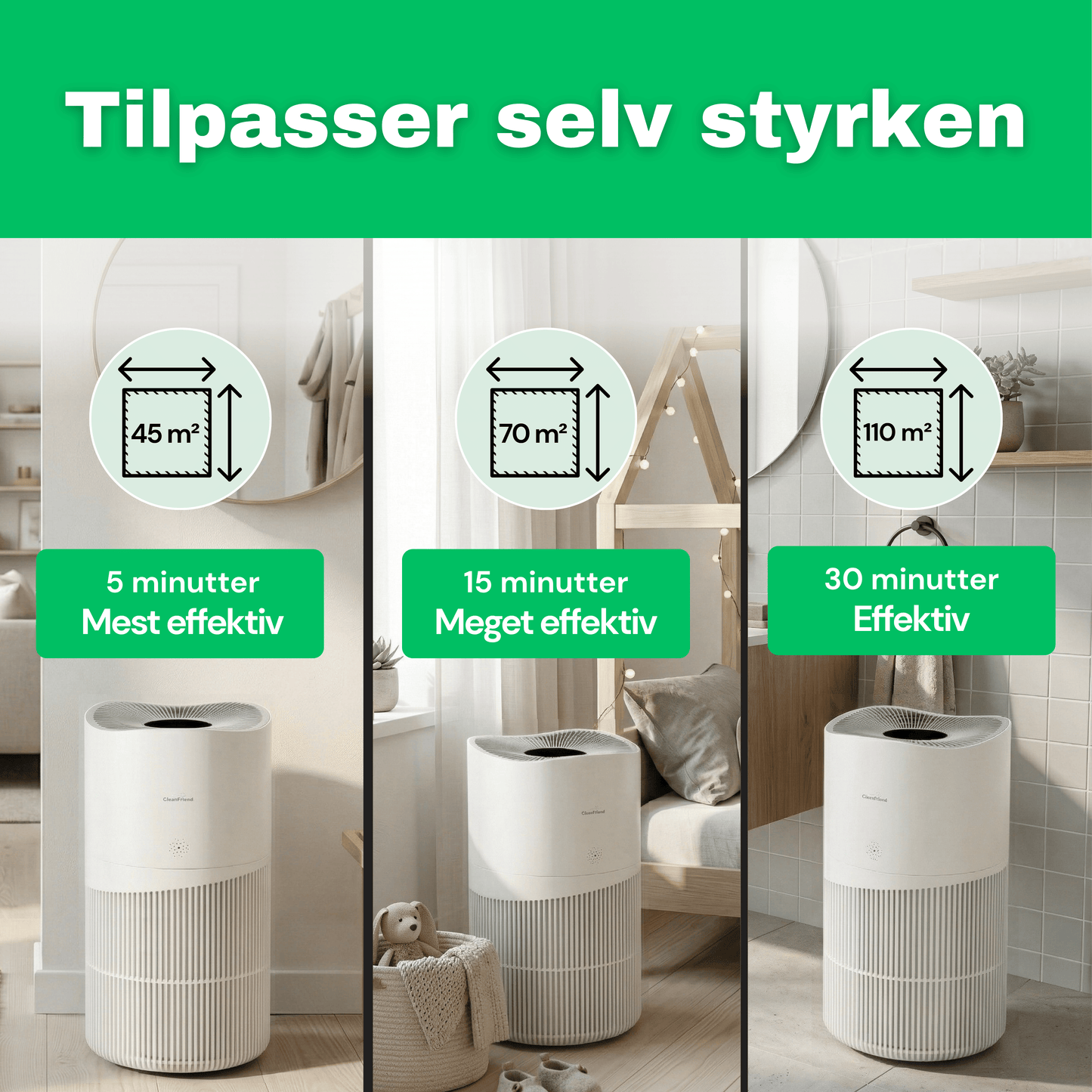 CleanFriend AirFlow70™ Luftrenser