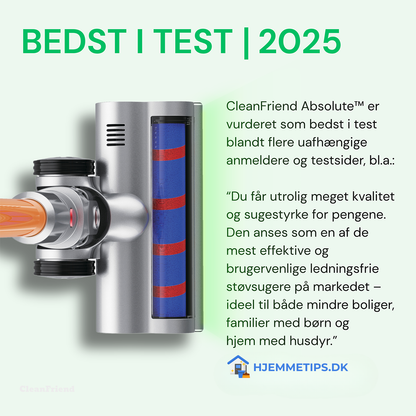 CleanFriend Absolute™ – Ledningsfri Støvsuger