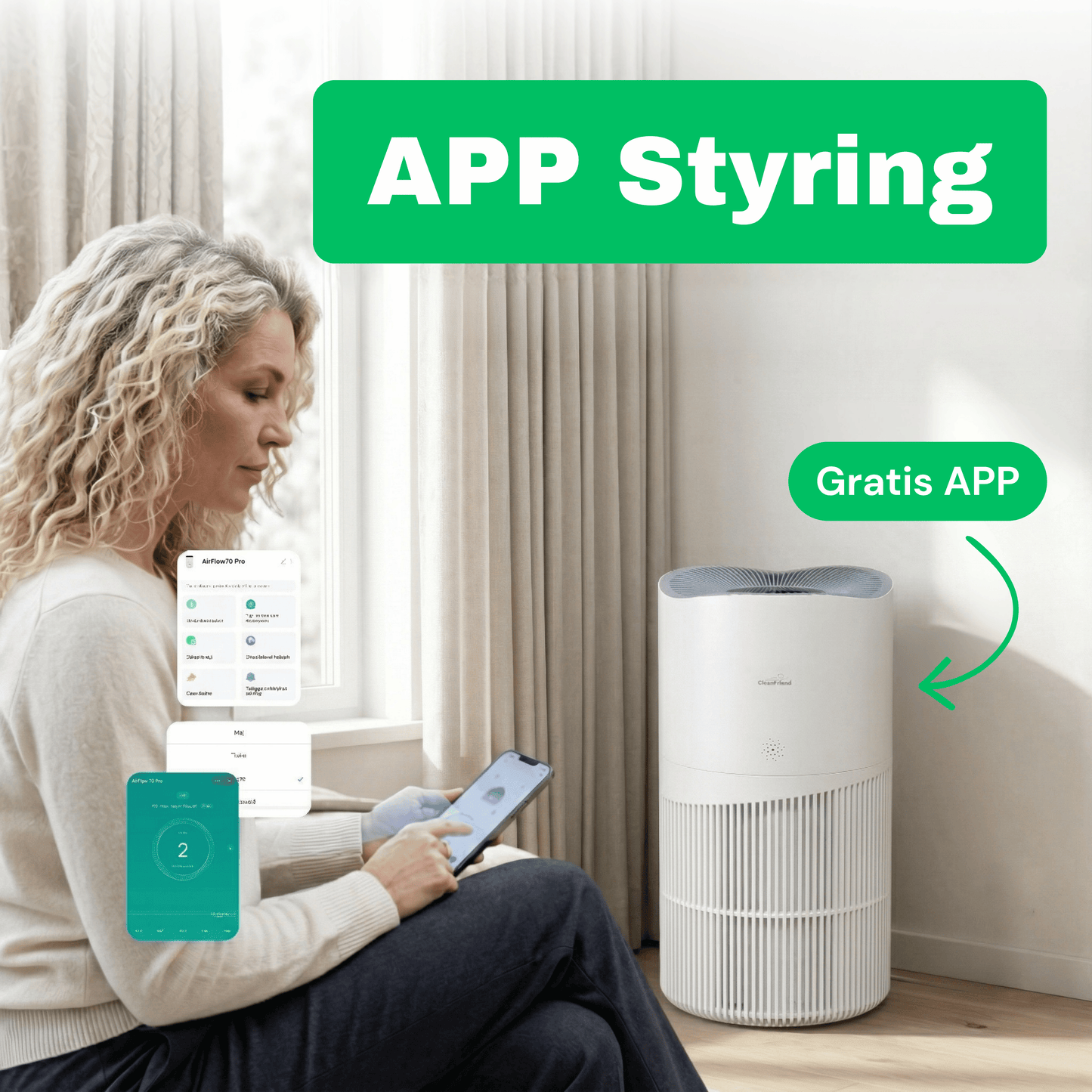 CleanFriend AirFlow70™ Luftrenser