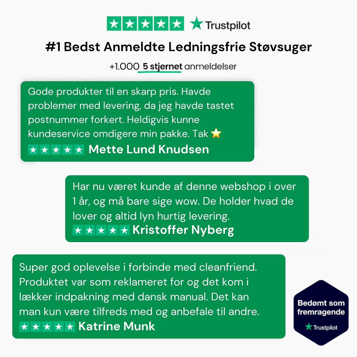 CleanFriend Absolute™ – Ledningsfri Støvsuger