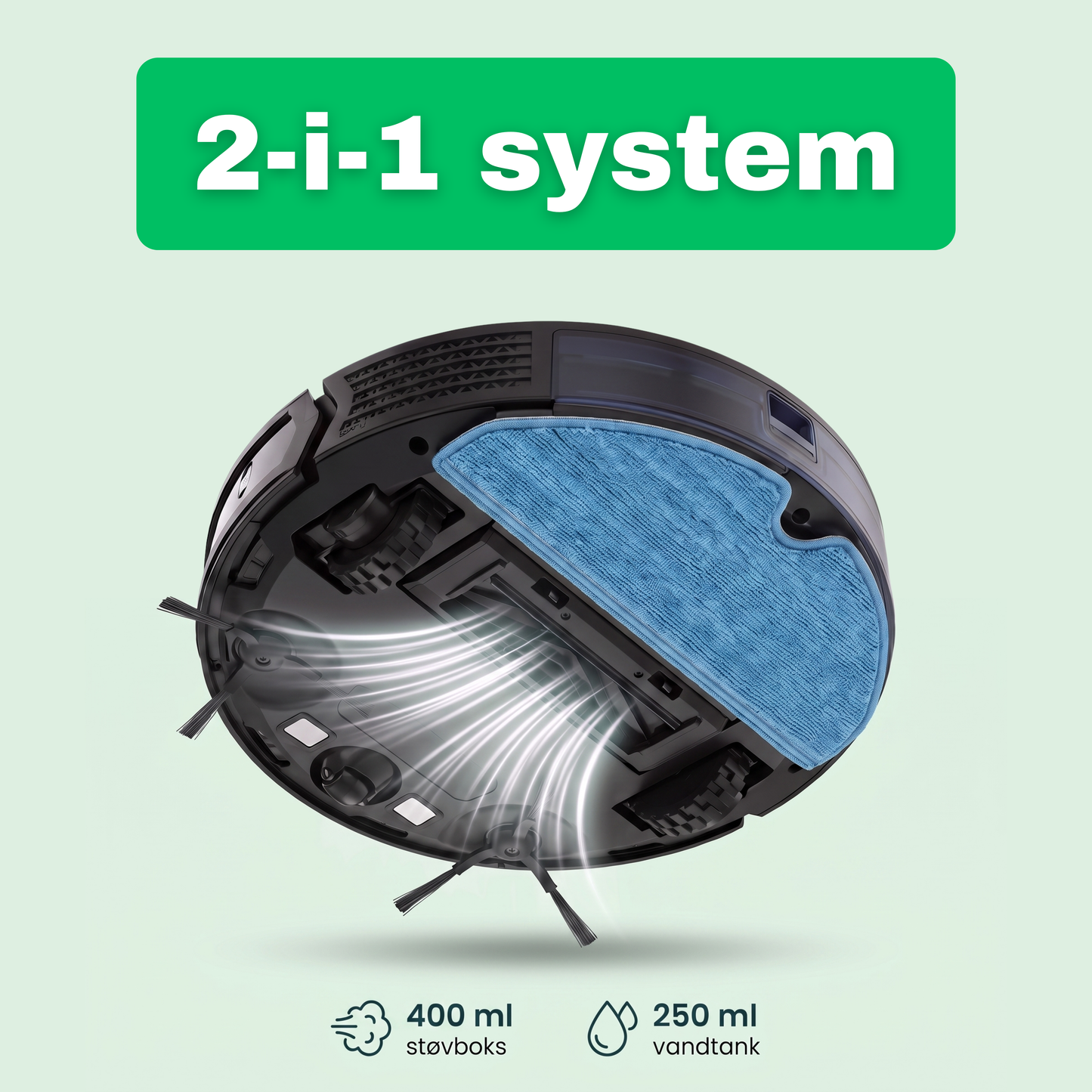CleanFriend 360 Ultra™ robotstøvsuger – med ladestation
