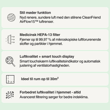 CleanFriend AirFlow15™ Luftrenser