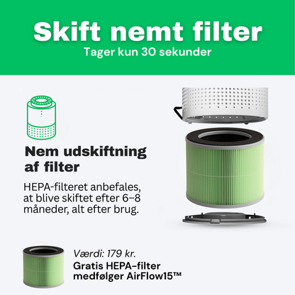 CleanFriend AirFlow15™ Luftrenser