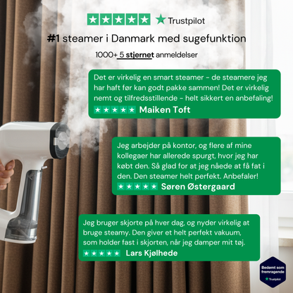 CleanFriend Steamy™ tøjdamper – i dansk hjem