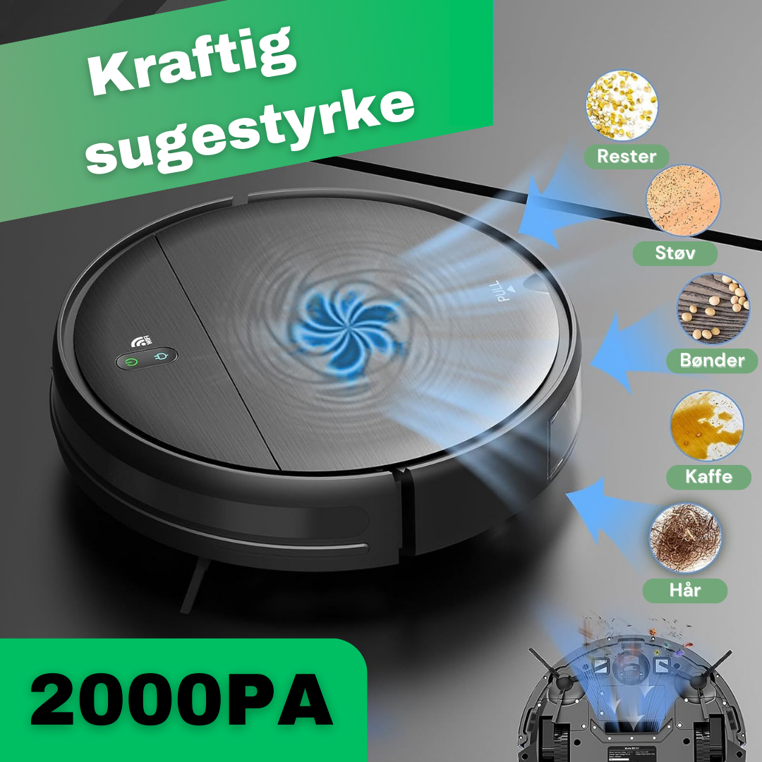 CleanFriend™ robotstøvsuger og gulvmoppe