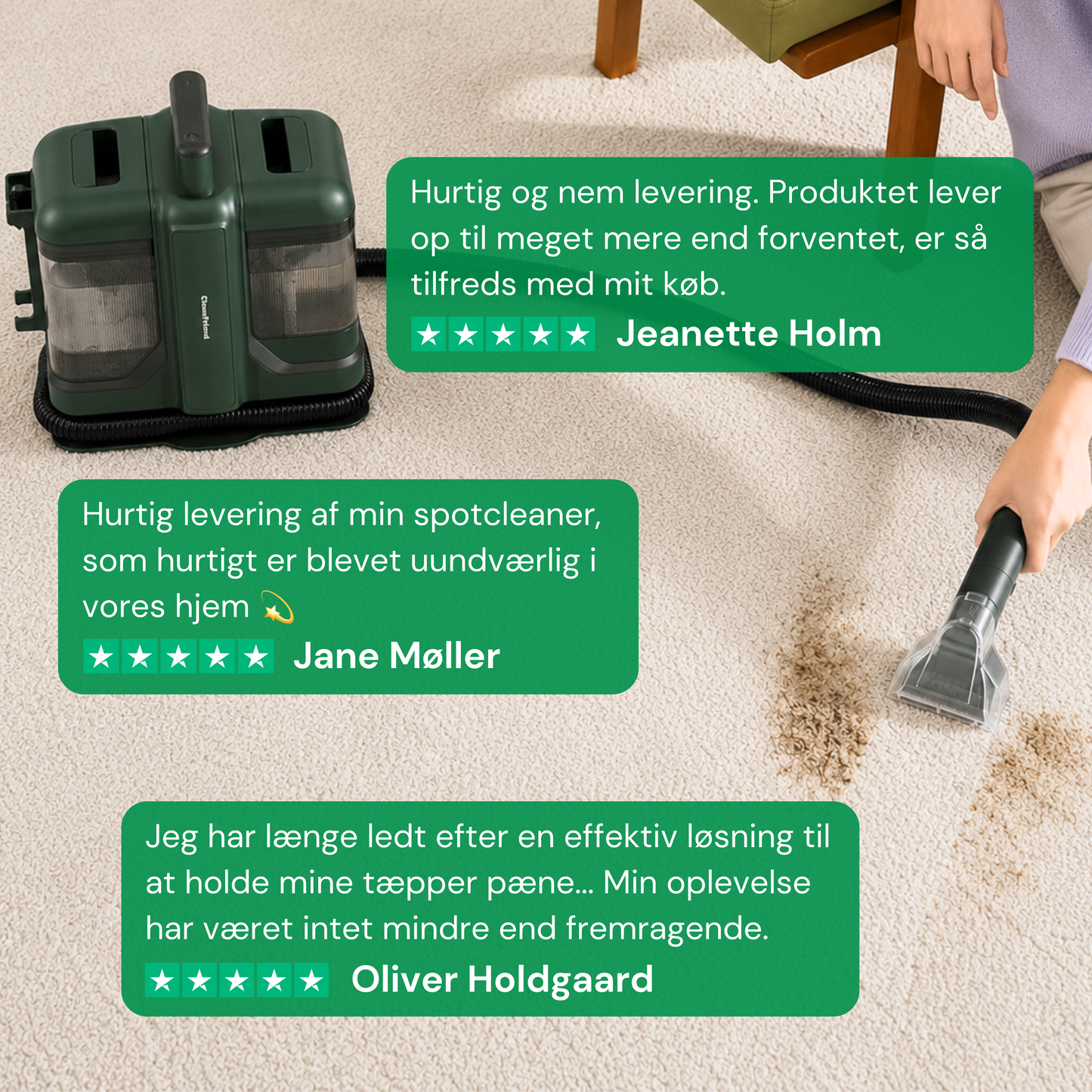 CleanFriend SpotCleaner™ Tæpperenser