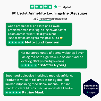 CleanFriend Absolute™ – Ledningsfri Støvsuger