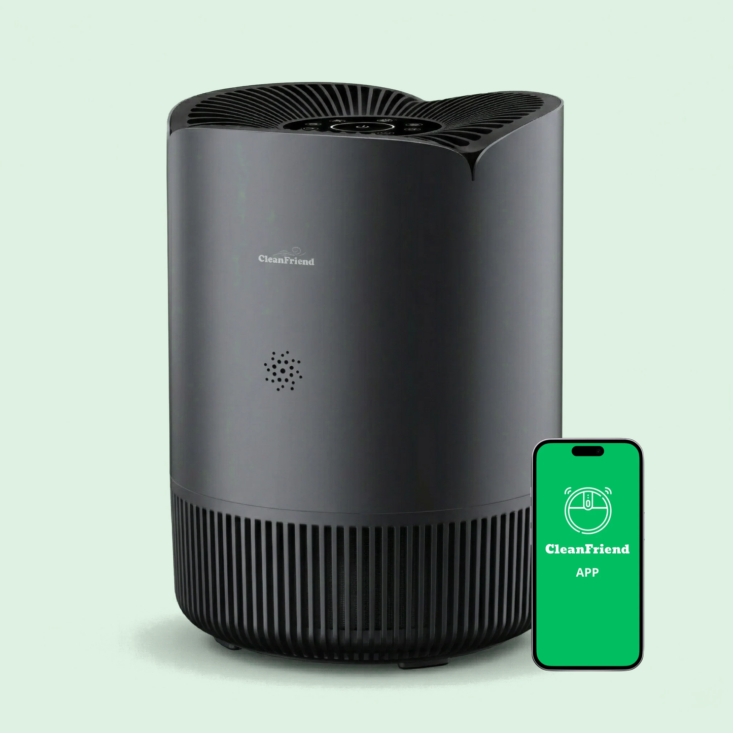 CleanFriend AirFlow30™ PRO luftrenser med HEPA 14-filter – set forfra