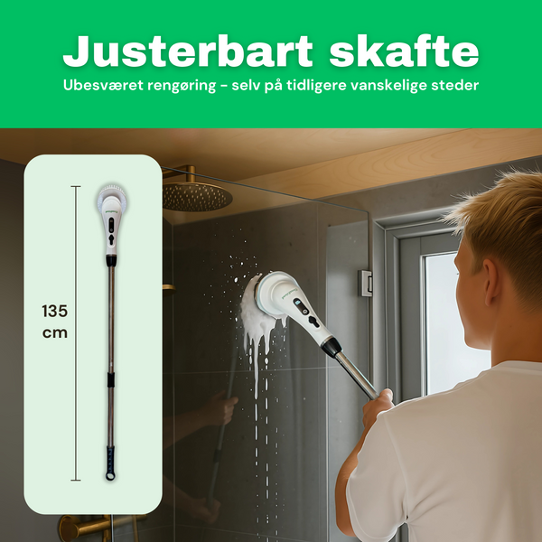 CleanFriend Scrub™ elektrisk skrubber – rengøring af badeværelset